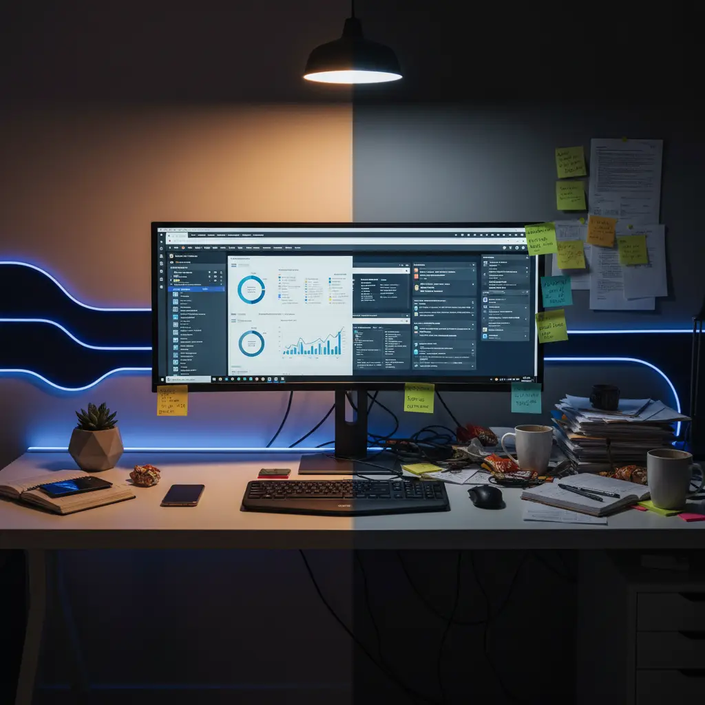 Business dashboard reporting view